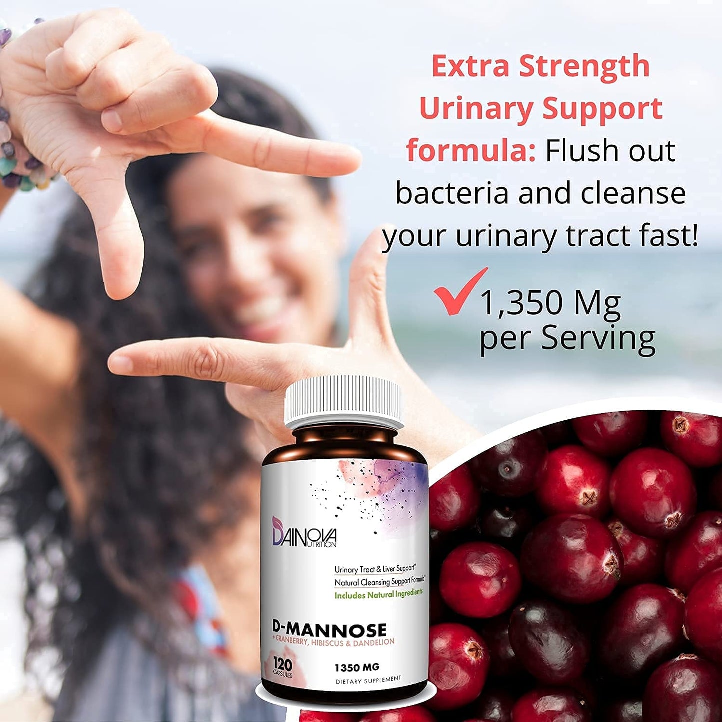 Dainova Nutrition D Mannose Capsules and Probiotics for Women Bundle I Urinary Tract Dainova NutritionBuy Supplements Australia