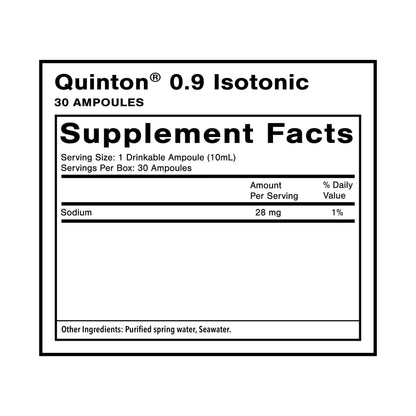 Quicksilver Scientific Original Quinton Isotonic Solution with Sea Water Minerals + Alpine Spring Water - Liquid Hydration, Electrolyte + Multi Minerals Supplement (30 Single Serving Vials) Quicksilver ScientificBuy Supplements Australia