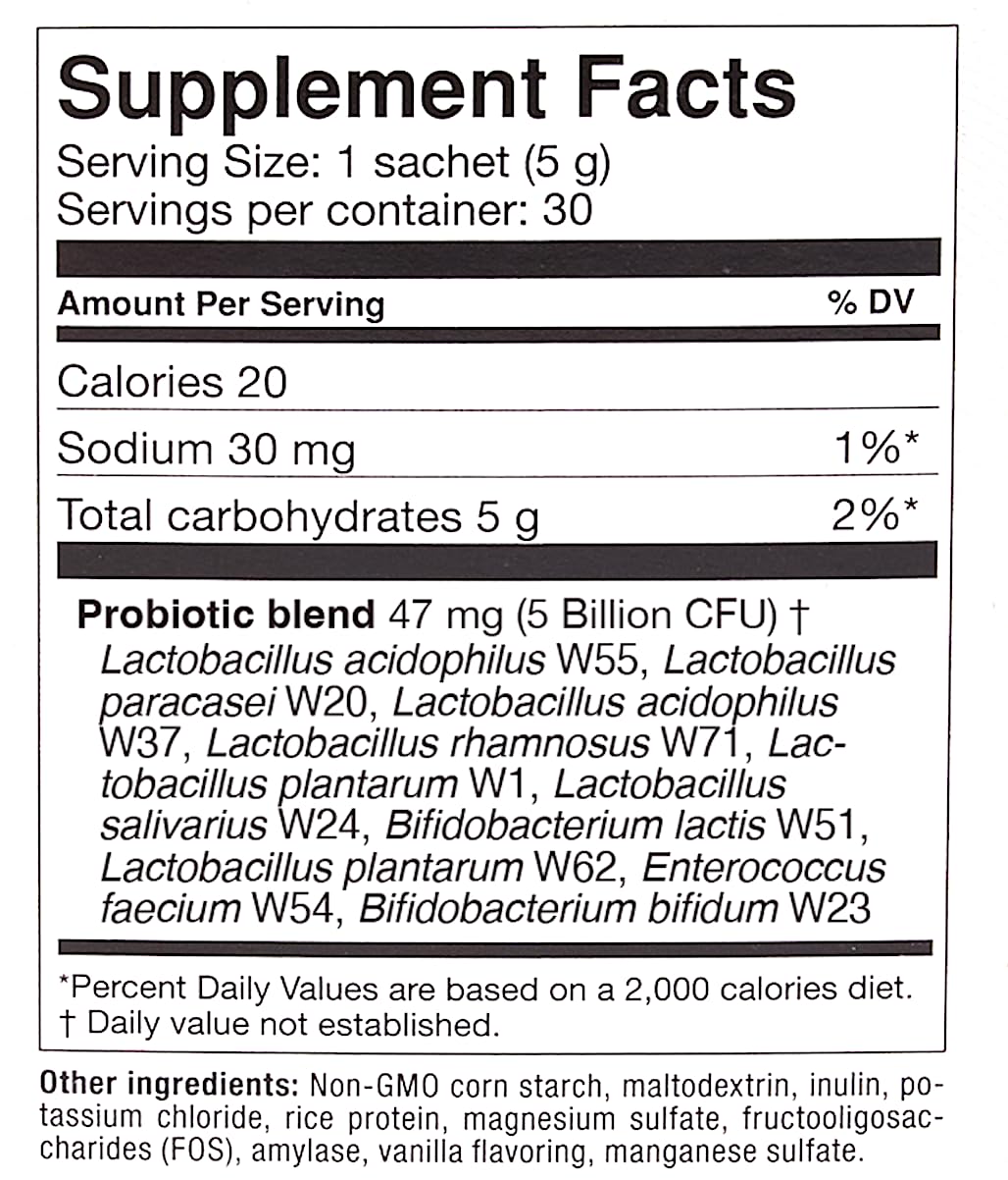 OMNi BiOTiC AB 10 - Clinically Tested Restorative Probiotic - Supports & Restores Gut Flora & Digestion - Digestive Probiotic for Diarrhea - Vegan, Hypoallergenic, Non-GMO (30 Daily Packets) OMNi BiOTiCBuy Supplements Australia