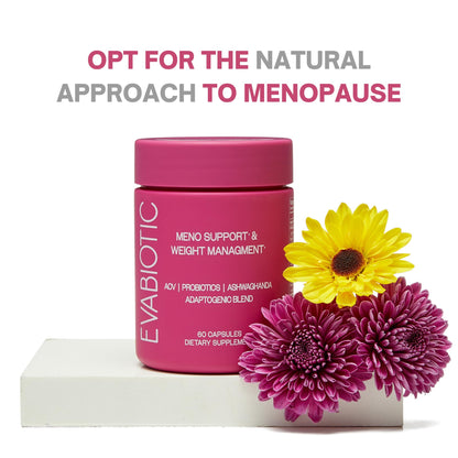 Complete Menopause Vitamins - Ashwaghanda, Probiotics, ACV for Weight Management, Hot Flashes, Night Sweats, Bloat, Hormone Balance - Vegan 60 Caps Menopause Supplements for Women Non-GMO EVABIOTICBuy Supplements Australia