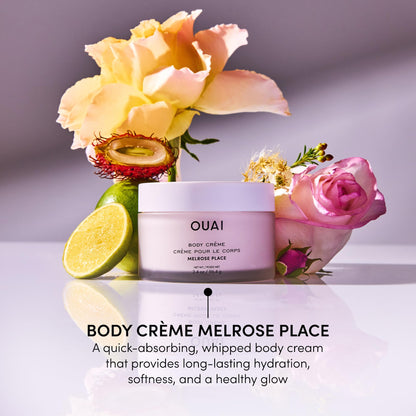 OUAI Body Cream Travel Size, Melrose Place - Hydrating Whipped Body Cream with Cupuaçu Butter, Coconut Oil & Squalane - Softens Skin and Delivers Healthy-Looking Glow - Sulfate Free Skin Care (3.4 Oz) OUAIBuy Supplements Australia
