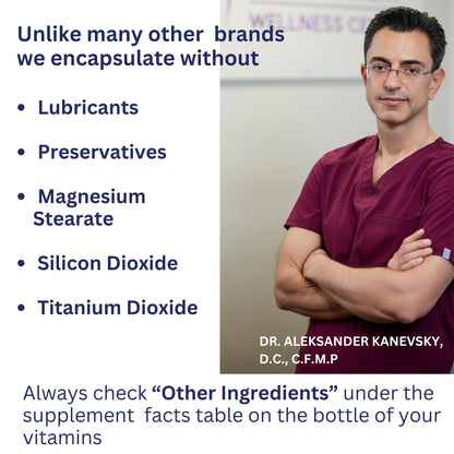 Lithium Orotate 10mg per Capsule - 60 Vegetarian Capsules. Memory and Emotional Wellness Support - Magnesium Stearate Free