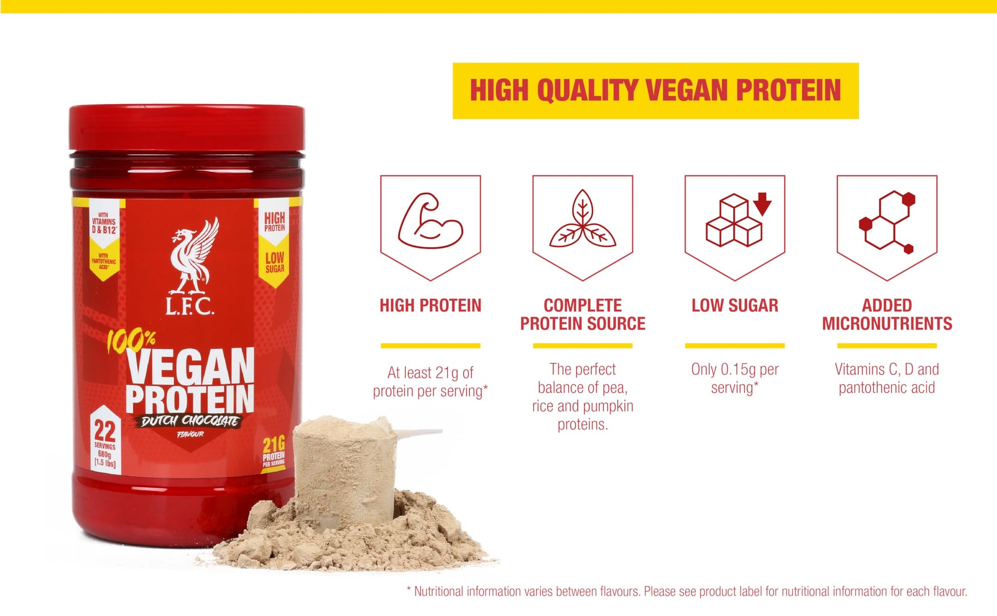 LFC Vegan Protein Powder Banana Caramel Flavour 680g 100% Vegan Protein Powder 21g High Protein, Vector ConsumerBuy Supplements Australia