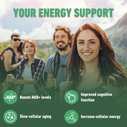 Airboy NAD Supplement with Nicotinamide Riboside Resveratrol & Quercetin 900 mg, NMNH Alternative for Men and Women Support Anti-Aging, Energy, Focus - 80 Capsules AirboyBuy Supplements Australia