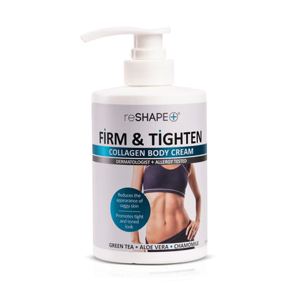 Reshape+ Collagen Body & Face Cream Moisturizing Skin Care Lotion, Skin Tightening Cellulite