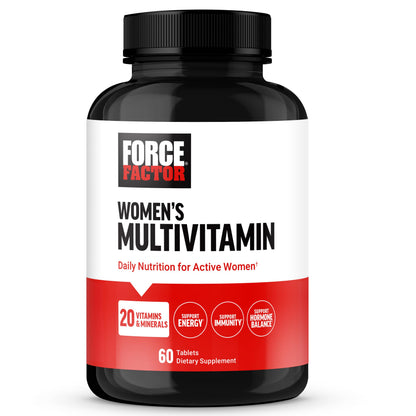 Force Factor Women’s Multivitamin, Multivitamin for Women to Support Hormone Balance, Energy, Immunity, and Gut Health, with 20 Vitamins & Minerals, Ashwagandha, Chasteberry, and More, 60 Tablets Force FactorBuy Supplements Australia