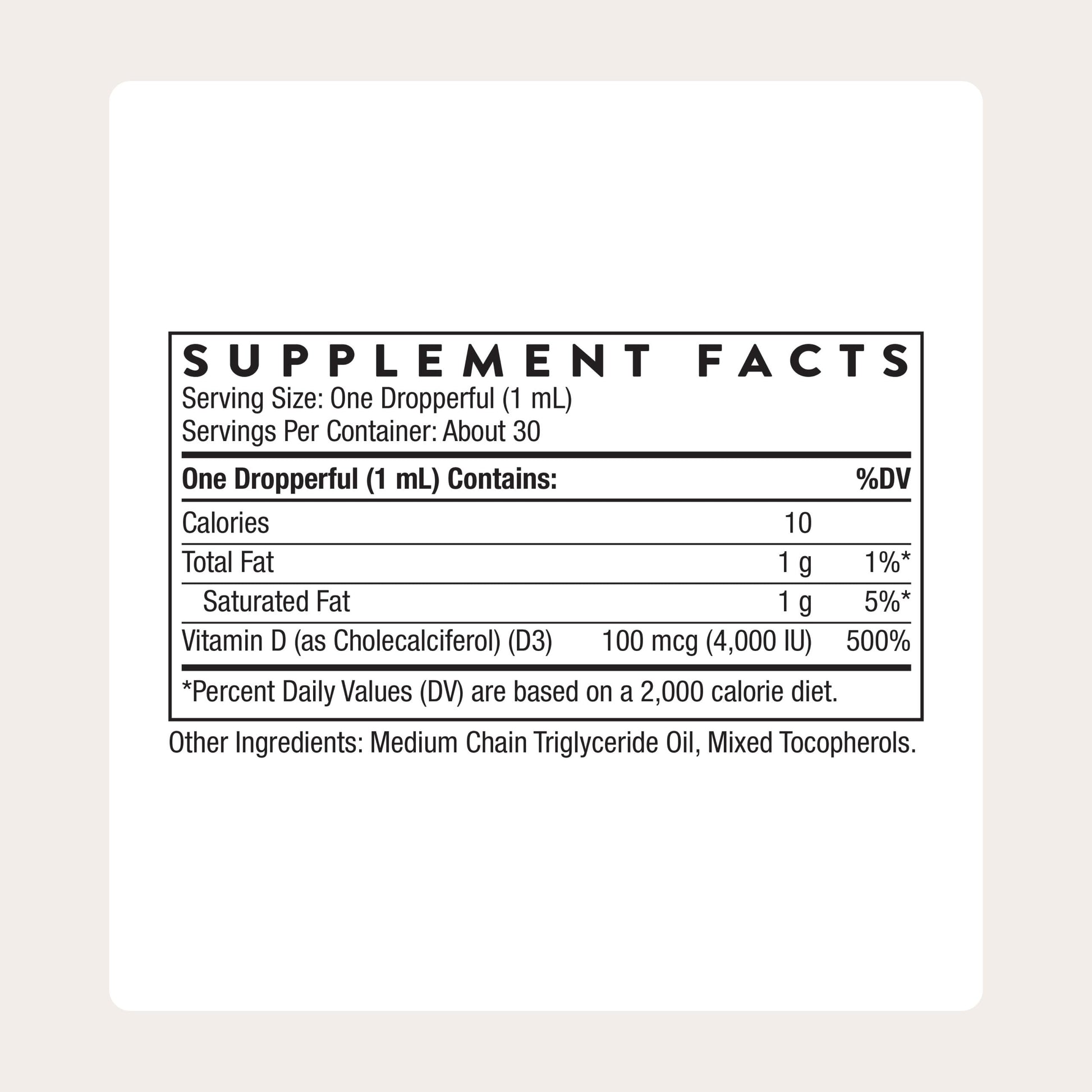 THORNE - Vitamin D3 with a Metered Dispenser - Liquid Vitamin D Vegan Supplement - Supports Healthy Bones, Teeth, Muscles, Cardiovascular & Immune Function* - 4,000 IU - 1 Fl Oz (30 mL) - 30 Servings THORNEBuy Supplements Australia
