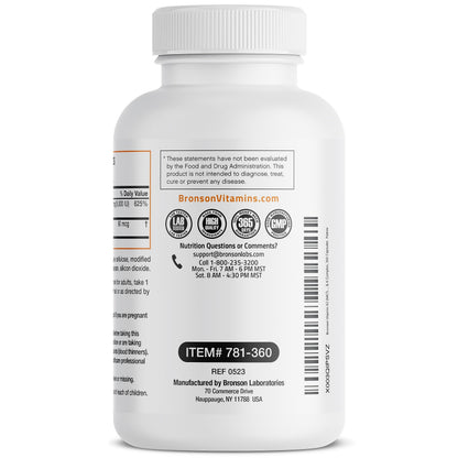 Bronson Vitamin K2 (MK7) with D3 Supplement Non-GMO Formula 5000 IU Vitamin D3 BronsonBuy Supplements Australia