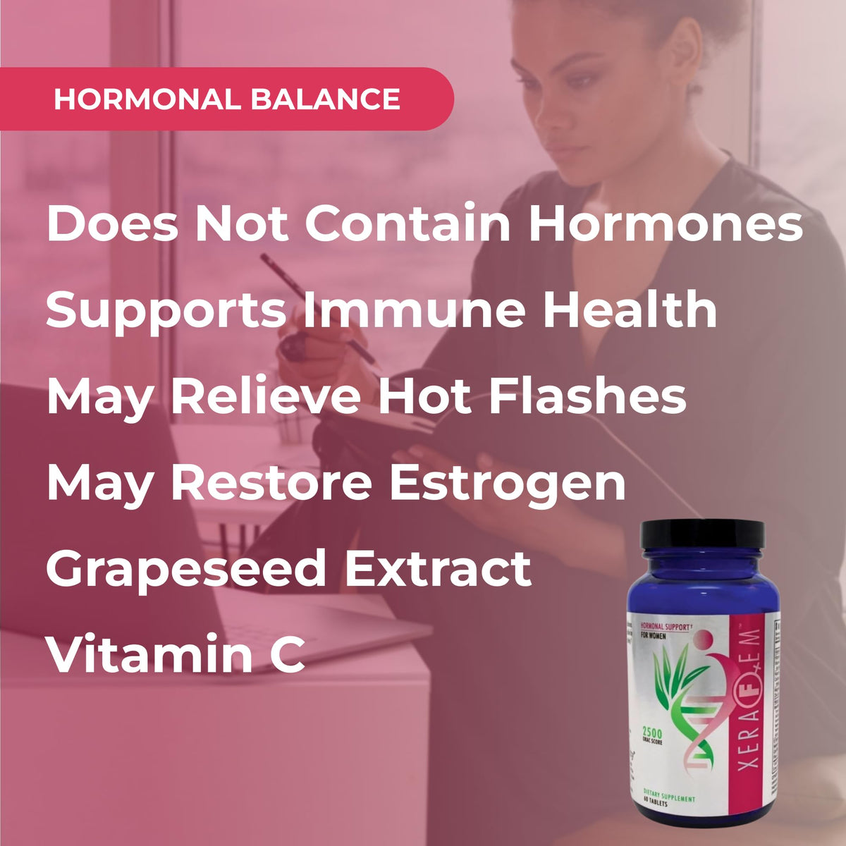 Youngevity XeraFem – Hormonal Support for Women with Vitamins, Minerals, Maca Root, and Grapeseed Extract – Supports Hormonal Balance and Immune Health – 60 Tablets YoungevityBuy Supplements Australia
