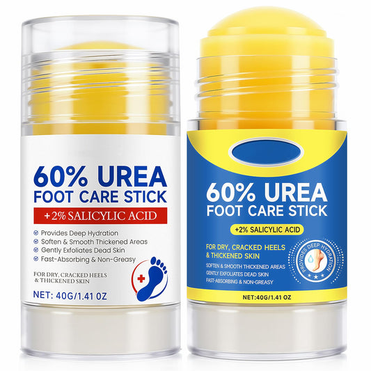 Loobexery 2 Pcs 60% Urea with 2% Salicylic Acid Foot Care Stick, Urea Foot Cream for Cracked Feet, Repairs Dry Rough Heels Fast, Foot Lotion Moisturizer for Dead Skin, Hydrating Heel Balm Loobexery buy supplements Au