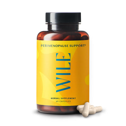 WILE Menopause and Perimenopause Supplements for Women with Ashwagandha - Menopausal Symptoms Relief for Stress, Hot Flashes, Night Sweats - Healthy Sleep & Hormone Balance Support, Vegan, 30 Servings WILEBuy Supplements Australia