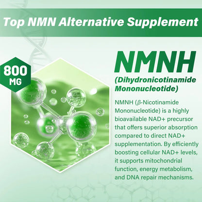 SUPRANOURISH Pure NMNH Supplement 120 Capsules - 800mg High-Purity NMNH Supplements, NAD Supplement for Boost NAD+ for Anti-Aging & Cellular Energy SUPRANOURISHBuy Supplements Australia
