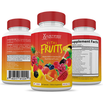 (20 Pack) Vital Fruits and Veggies Supplement Whole Food Red & Green Superfoods Justified LaboratoriesBuy Supplements Australia
