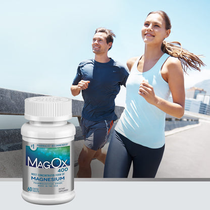 Mag-Ox Magnesium Supplement, Pharmaceutical Grade Magnesium Oxide 483mg, Most Concentrated Form of Magnesium, 120 Tablets (Pack of 3) Mag-Ox 400Buy Supplements Australia