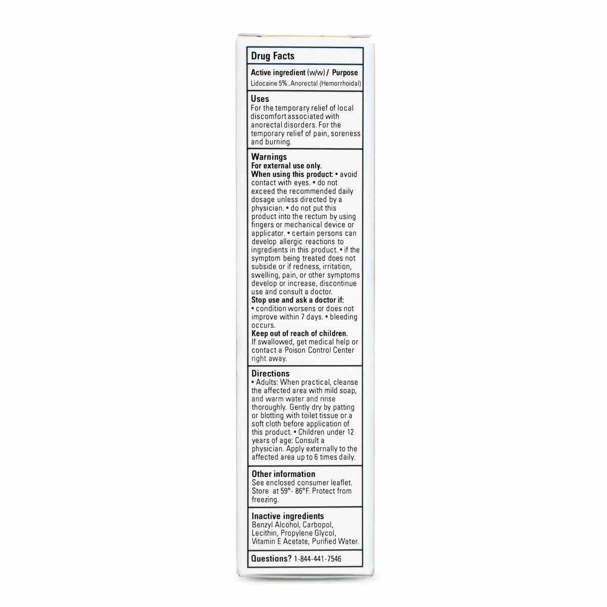 Zensa Numbing Cream 5% Lidocaine – Maximum Strength Topical Anesthetic with Vitamin E for Pain Relief from Hemorrhoids – Vegan, Cruelty-Free, Water-Based, Physiologic pH for Sensitive Skin – 30g ZensaBuy Supplements Australia