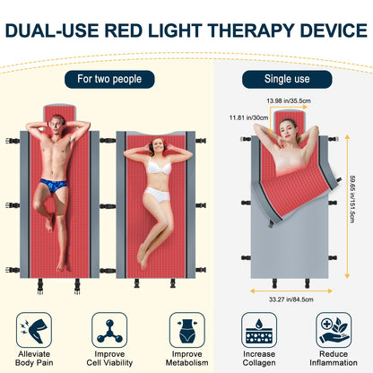 Red Light Therapy for Body - Full Body Red Light Therapy Mat, 71.0x33.33in, 2570Pcs KaoudtBuy Supplements Australia