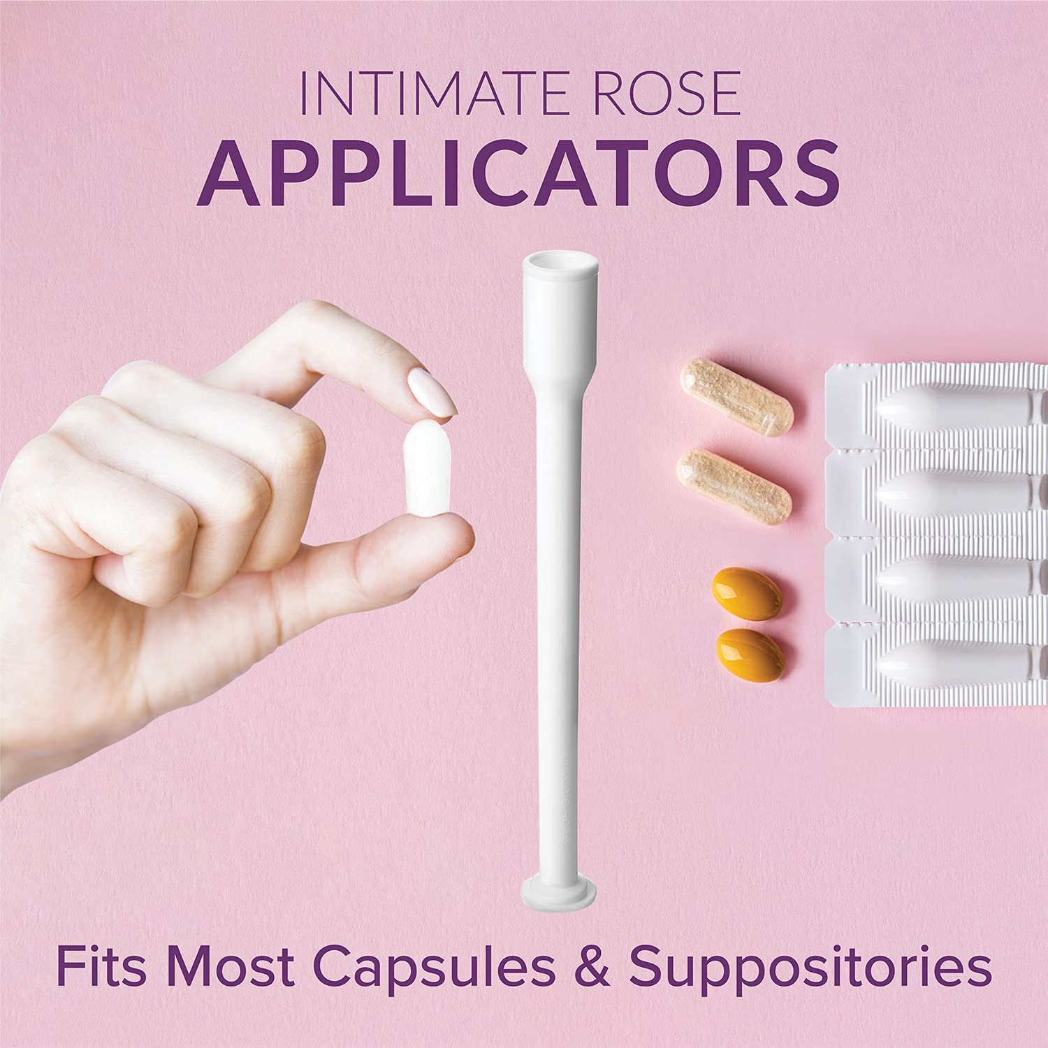 Intimate Rose 15 Count Vaginal Suppository Applicator - Fits Most Boric Acid Suppositories & Vaginal Suppository - Individually Wrapped Suppository Applicators from Intimate RoseBuy Supplements Australia