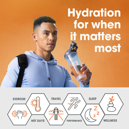 The Genius Brand Genius Hydrate - Electrolyte Supplement for Daily Hydration - Coconut Water - Sugar-Free - 8 Essential Minerals & Nutrients - Non-GMO - Sour Peach Rings - 20 Servings The Genius BrandBuy Supplements Australia