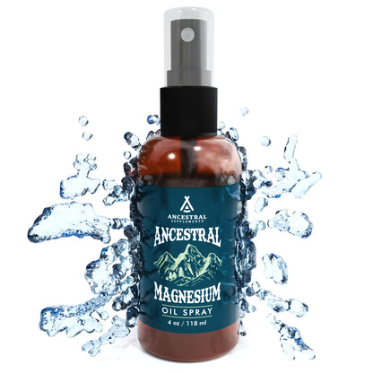 Ancestral Supplements Magnesium Spray, Magnesium for Sleep + Muscle Support, Made with Magnesium Chloride & Natural Minerals, Fast Absorbing Topical Magnesium Oil Supplement for Body Application, 4 oz Ancestral SupplementsBuy Supplements Australia