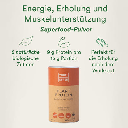 Your Super Plant Protein Organic Superfood Powder – Plant Based Protein Powder for Muscle Growth Your SuperBuy Supplements Australia