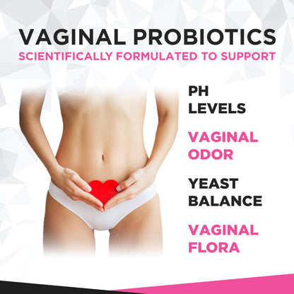 Vaginal Probiotics for Womens Health 20 Billion CFU | PH Balance & Vaginigal Odor Support 60 Capsules Natural Foundation SupplementsBuy Supplements Australia