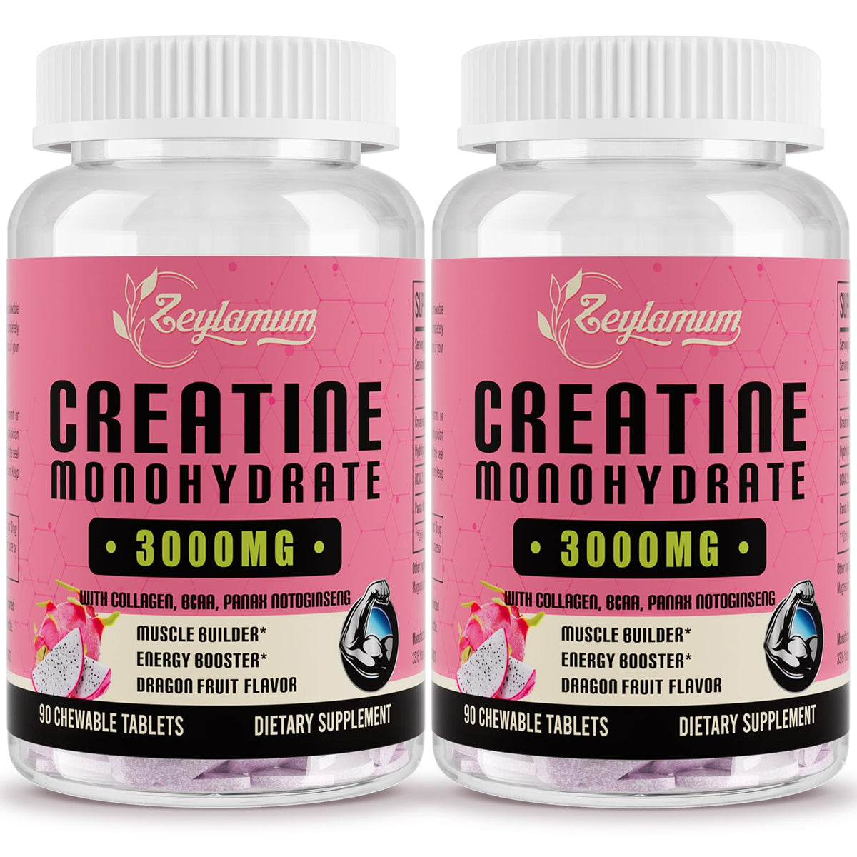 Creatine Monohydrate for Women, Creatine Supplement 3000mg, with Hydrolyzed