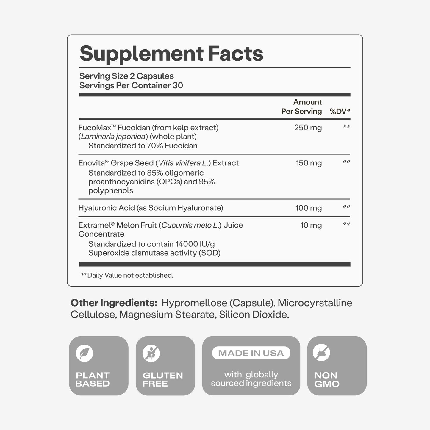 Humann Cardiovascular Health Daily, 4-in-1 Vascular & Blood Pressure Support, Grape Seed Extract Capsules & Hyaluronic Acid Circulation Supplements, Plant-Based Non-GMO, 60 Capsules Humann buy supplements Au