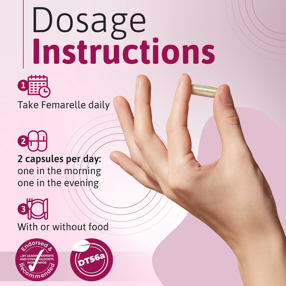 Femarelle® Recharge – Menopause Supplement for Women - Clinically Proven Menopause Relief - Hot Flashes, Night Sweats, Sleep & Libido Support Within 1st Month, Gluten-Free, GMO-Free & Hormone Free FemarelleBuy Supplements Australia