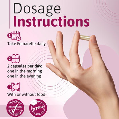 Femarelle® Recharge – Menopause Supplement for Women - Clinically Proven Menopause Relief - Hot Flashes, Night Sweats, Sleep & Libido Support Within 1st Month, Gluten-Free, GMO-Free & Hormone Free FemarelleBuy Supplements Australia