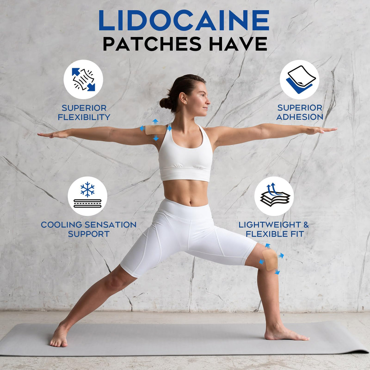 Uposiut Lidocaine 4% Patches - Extra Strength Lidocaine Patches (40 Patches), for Neck, Shoulder, Back, Knee, and Ankle Muscles, 12-Hour Effectiveness-A001L UposiutBuy Supplements Australia