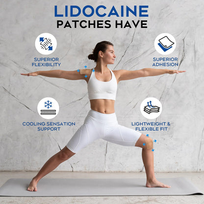 Uposiut Lidocaine 4% Patches - Extra Strength Lidocaine Patches (40 Patches), for Neck, Shoulder, Back, Knee, and Ankle Muscles, 12-Hour Effectiveness-A001L UposiutBuy Supplements Australia