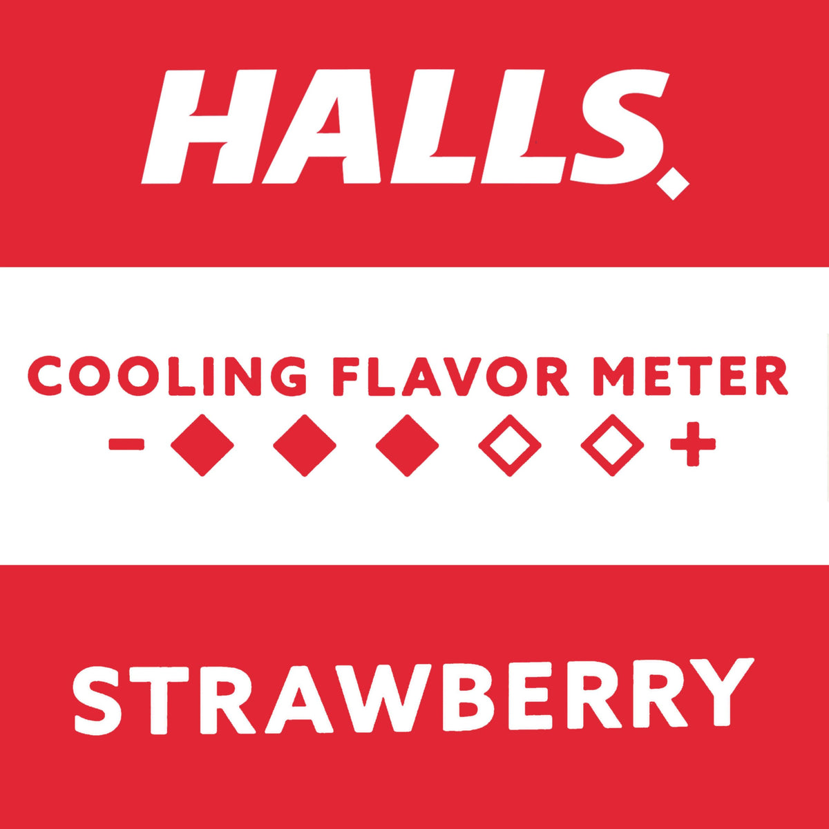 HALLS Throat Relief Strawberry Cough Drops, Value Pack, 80 Drops HALLS buy supplements Au