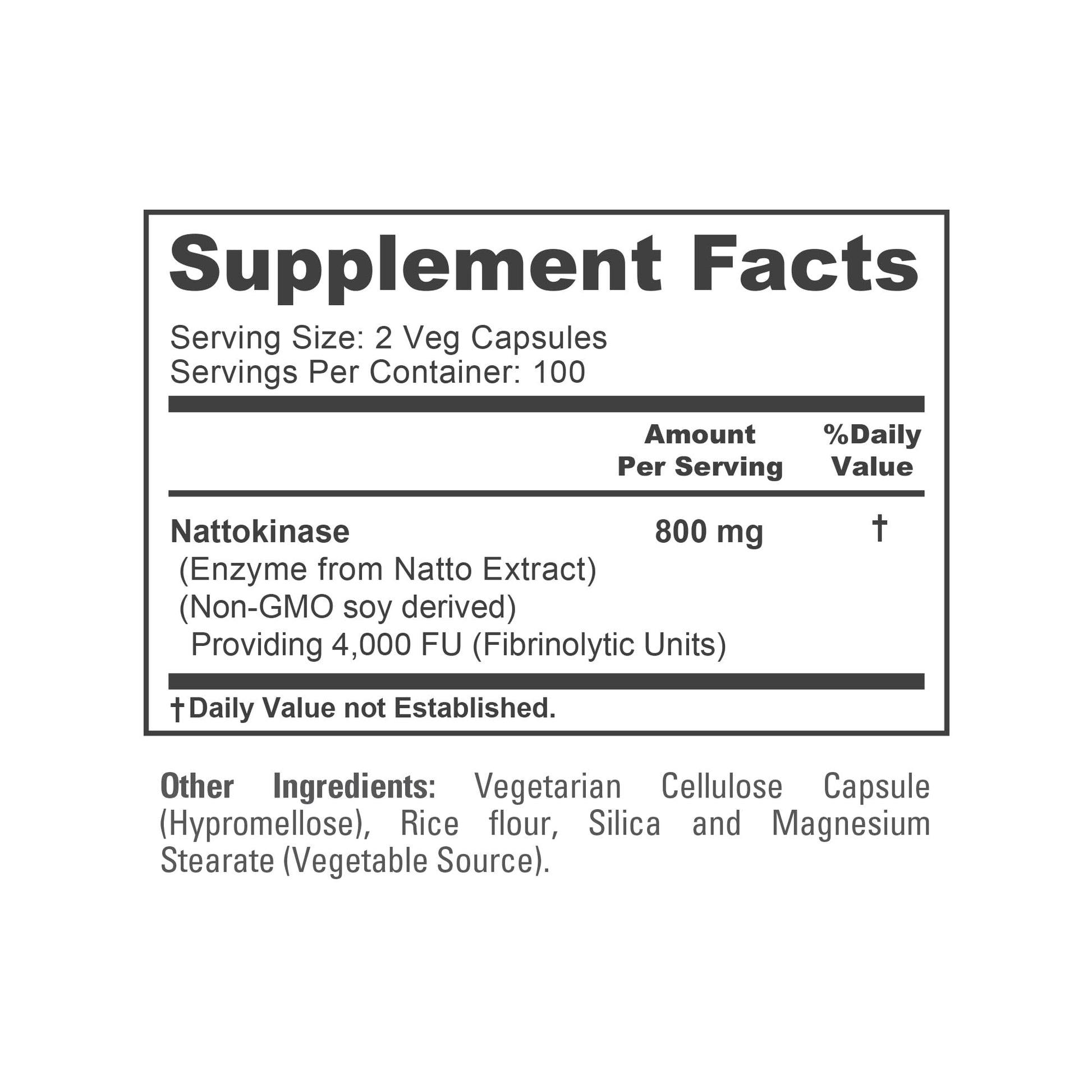 NusaPure Nattokinase 4000 FU 800mg, 200 Veggie Capsules (Vegan, Non-GMO) NusaPureBuy Supplements Australia