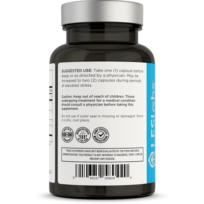 LES Labs Cortisol Health – Stress Relief, Balanced Cortisol Response, Relaxation & Deep Sleep – Phosphatidylserine, Magnesium, Magnolia Bark, Rhodiola Rosea & Ashwagandha – Non-GMO – 60 Capsules LES LabsBuy Supplements Australia