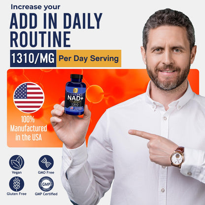 YAM Health Liposomal NAD Nicotinamide Riboside Equivalent with Trans-Resveratrol 300mg, Premium Halal NAD Supplement for Energy Metabolism, DNA Repair and Longevity, Vegan, Non-GMO (60 Count) YAM HealthBuy Supplements Australia