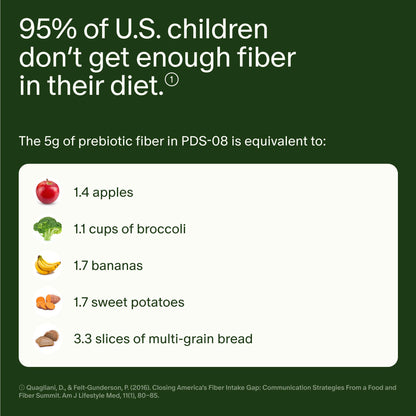 Seed PDS-08 Pediatric Daily Synbiotic - Fiber-Based Prebiotic & Probiotic for Kids - Digestive Health, Regularity, Constipation Relief - Ages 3-17 - Vegan and Shelf-Stable - 30 Sachets (30-Day Supply) Visit the Seed StoreBuy Supplements Australia
