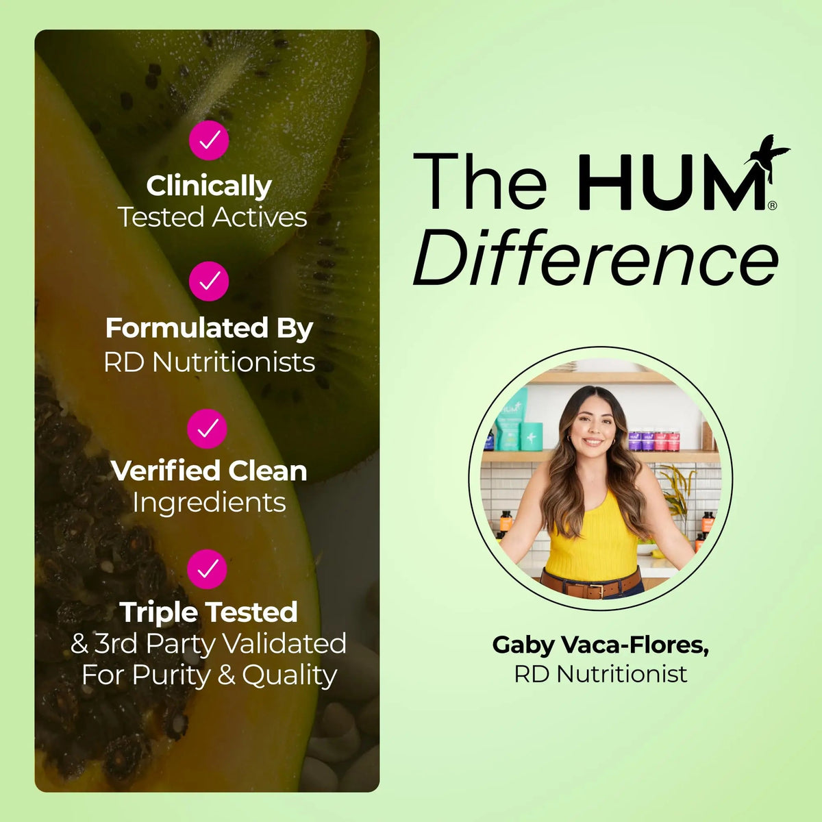 HUM Gut Instinct Daily Probiotics for Women and Men, Digestive Health, Lactobacillus, Bifidobacterium Strains for Immune Support, Probiotic Supplement for Healthy Gut Diversity, 30 Capsules HUMBuy Supplements Australia