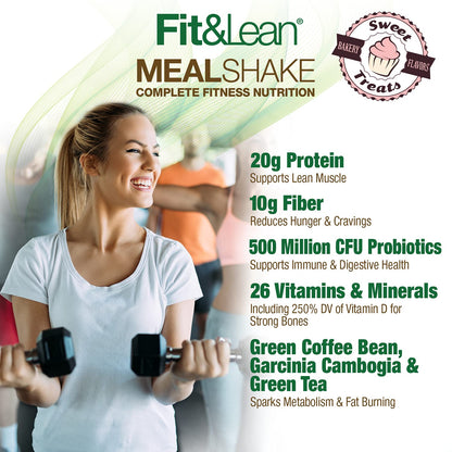 Fit & Lean Meal Shake Meal Replacement with Protein, Fiber, Probiotics and Organic Fruits Fit & LeanBuy Supplements Australia