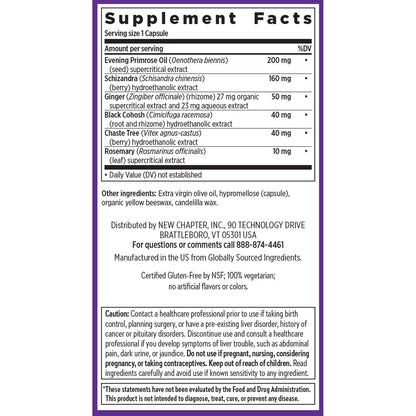 New Chapter Menopause Supplement - Estrotone Herbal Hormone Balance for Women in Perimenopause, with Black Cohosh for Hot Flash Relief & to Reduce Night Sweats + Vitex, No Added Hormones - 60 ct New ChapterBuy Supplements Australia