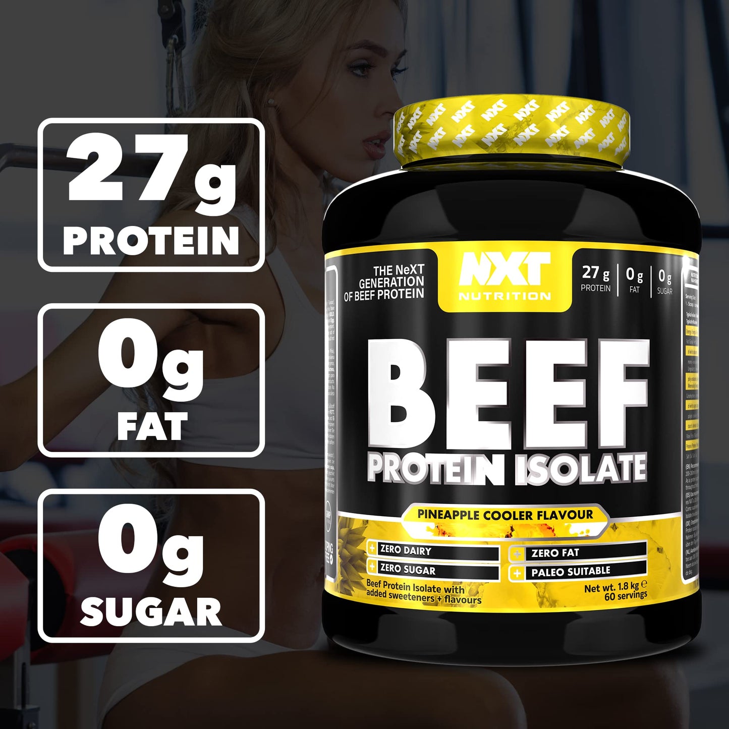 NXT Nutrition Beef Protein Isolate Powder - Protein Powder High in Natural Amino Acids NXT NutritionBuy Supplements Australia