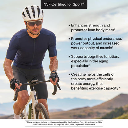 THORNE Creatine - Micronized Creatine Monohydrate Powder - Support for Muscles & Cognitive Function* - for Women & Men - Unflavored - NSF Certified for Sport - 5 g per Serving - 180 Servings THORNEBuy Supplements Australia