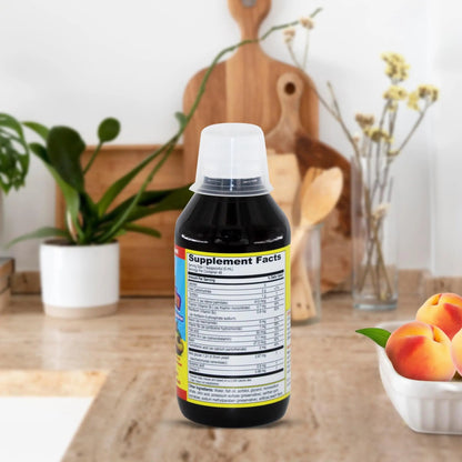 GirafKids Multivitamin Syrup + Liquid Vitamin C Bundle for Kids Ages 4+ | Omega-3, Beta Glucan, Folic Acid & Antioxidant Support | Peach & Orange Flavors PHARMADELBuy Supplements Australia