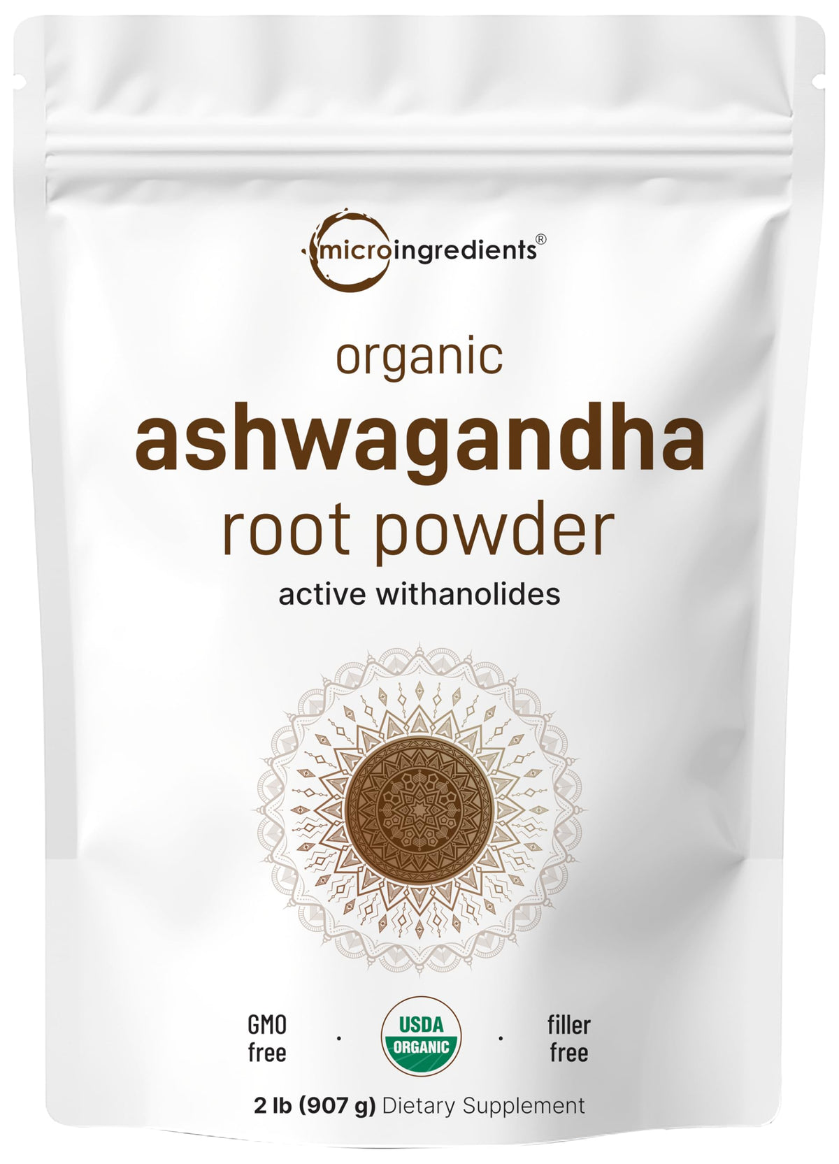 Micro Ingredients Organic Ashwagandha Root Powder | 2 Pound, No Filler, No Additives, Highly Purified | Active Withanolides, Adaptogenic Ayurvedic Herbal Supplements, Gluten Free, India Origin Micro IngredientsBuy Supplements Australia