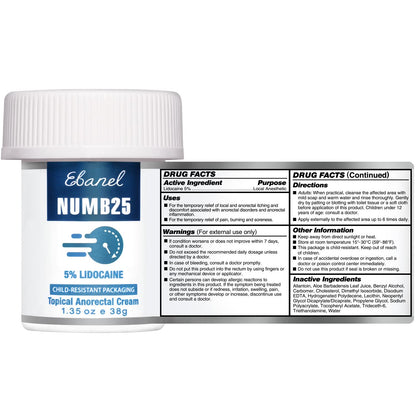 Ebanel Bundle of Lidocaine Numbing Spray, and Topical Numbing Cream 1 Oz Ebanel buy supplements Au