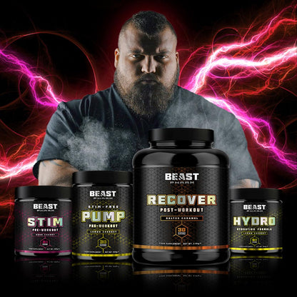 Beast Pharm | Recover Whey Protein Powder | 2.4kg/30 Servings | Cookies & Cream Beast PharmBuy Supplements Australia