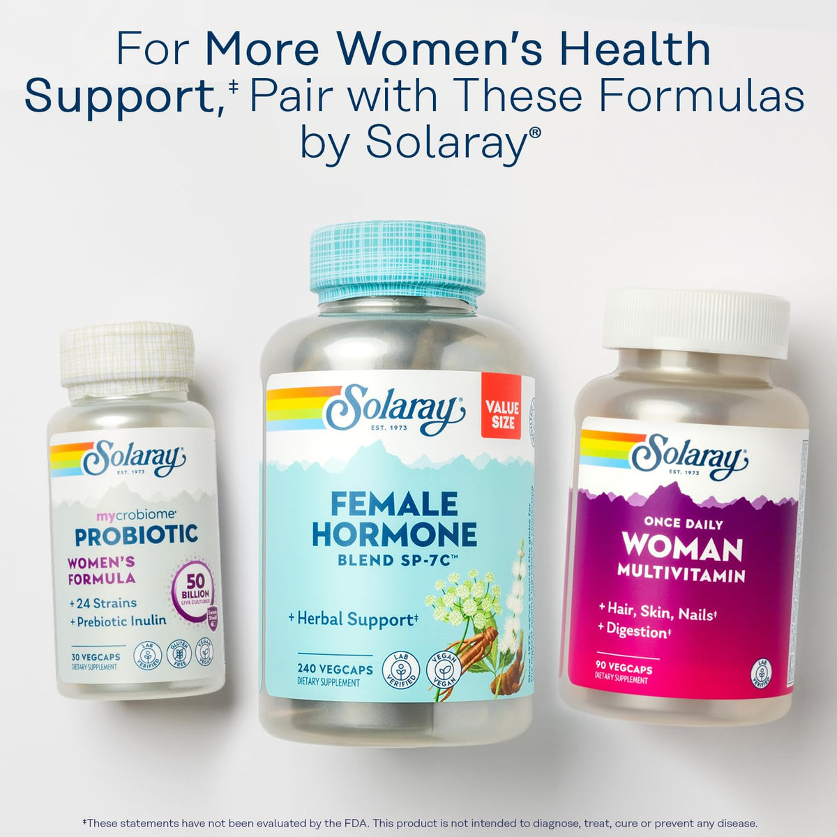 SOLARAY PhytoEstrogen Menopause Supplements with Wild Yam, Black Cohosh and Dong Quai - Phyto Estrogen Pills for Perimenopause and Menopause Support, Vegan, 60-Day Guarantee, 60 Servings, 240 VegCaps SOLARAYBuy Supplements Australia