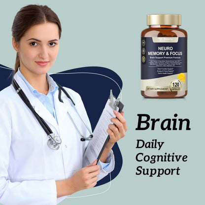 Totaria C-ognitive with Caffeine Pills, L-Tyrosine, Alpha GPC, Ginkgo Biloba, Bacopa Monnieri Brain Supplement for Memory and Focus, Brain Nootropic Support - Non-GMO, Gluten Free (2 Packs) TotariaBuy Supplements Australia