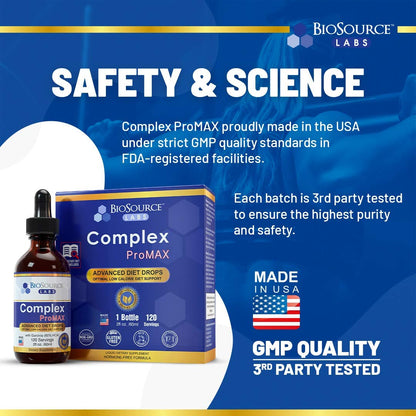BioSource Labs Complex ProMAX Premium Diet Drops (2 x 2 oz Bottle) BioSource LabsBuy Supplements Australia