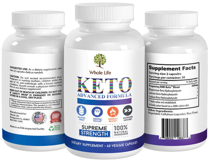 WHOLE LIFE Keto Advanced Formula Diet BHB Pills - Ketogenic All Natural, Support WHOLE LIFEBuy Supplements Australia