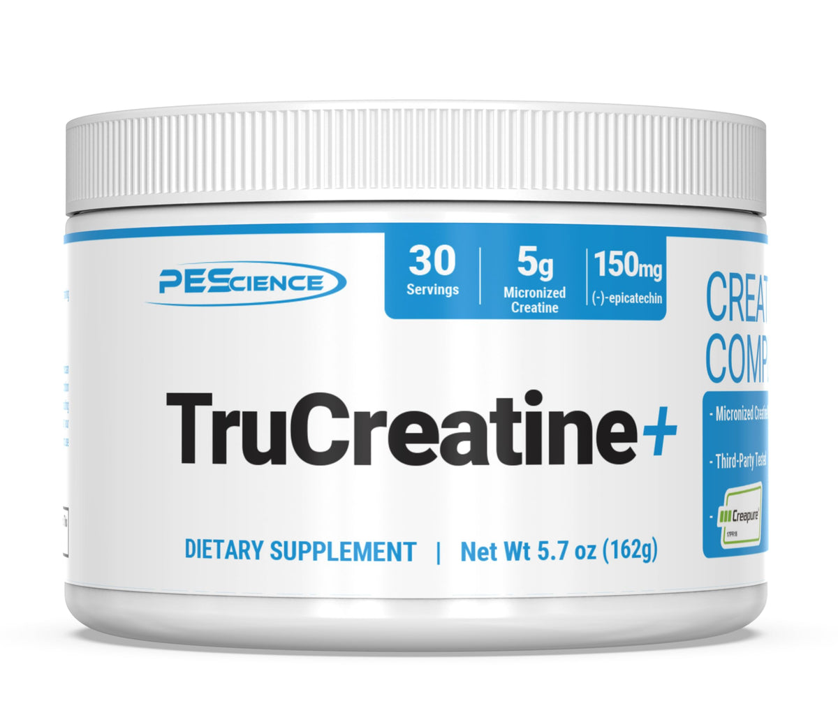PEScience TruCreatine+ Creatine Monohydrate Powder Plus Epicatechin, Micronized Creapure Creatine for Women & Men, Supports Muscle Growth, Strength & Recovery, Cognition, 30 Servings, Unflavored PEScienceBuy Supplements Australia